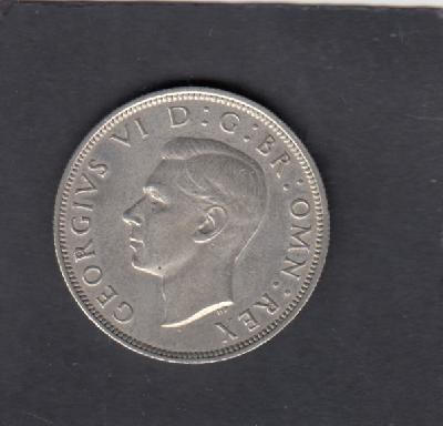 Beschrijving: 1/2 Crown  GEORGIUS VI 